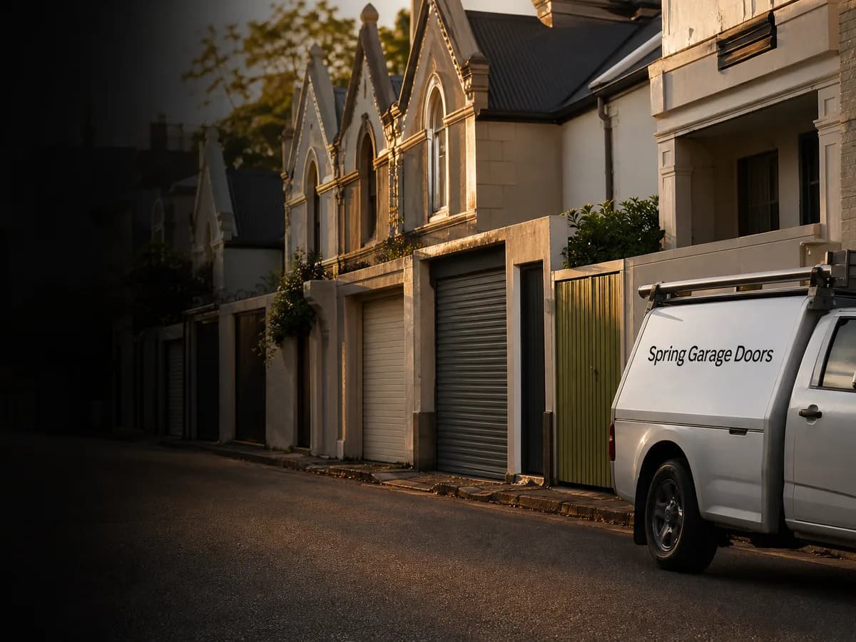 Garage door service in Annandale, Sydney 2038