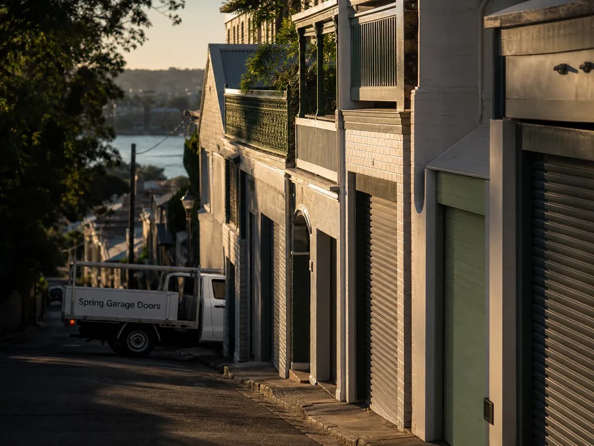 Garage door service in Balmain, Sydney 2041