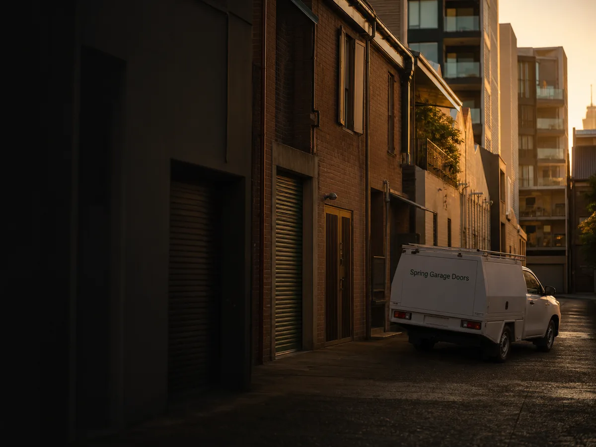 Garage door service in Chippendale, Sydney 2008