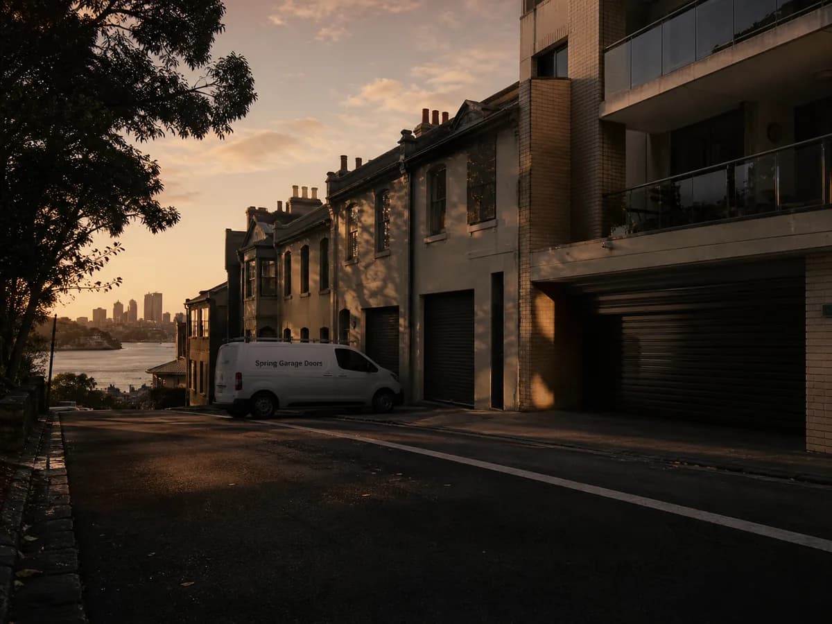 Garage door service in Lavender Bay, Sydney 2060