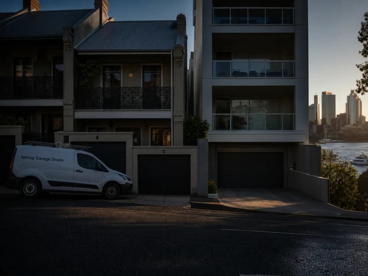 Garage door service in McMahons Point, Sydney 2060