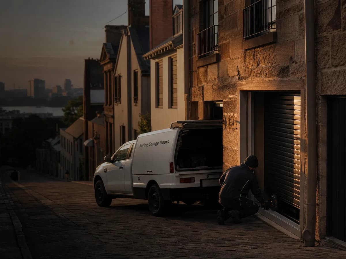 Garage door service in Millers Point, Sydney 2000