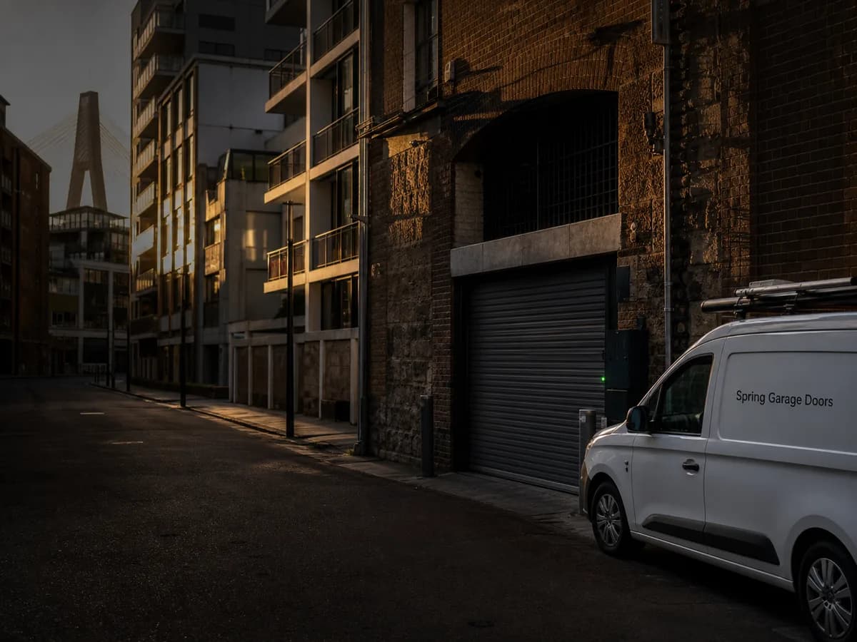 Garage door service in Pyrmont, Sydney 2009