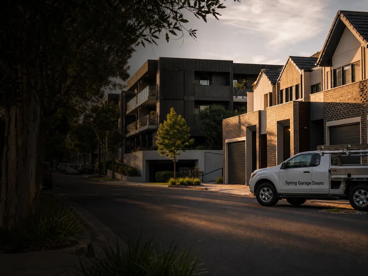 Garage door service in Rosebery, Sydney 2018