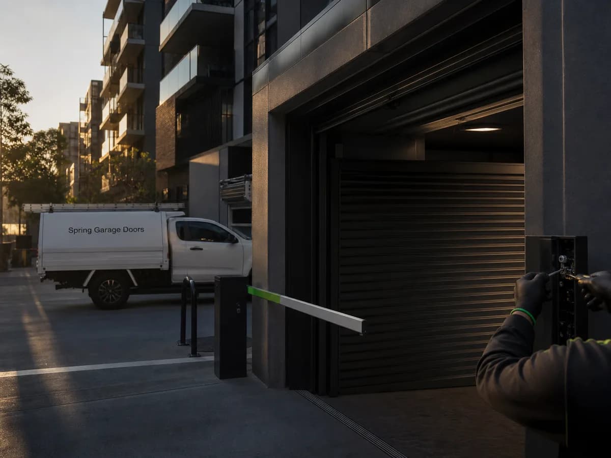 Garage door service in Zetland, Sydney 2017